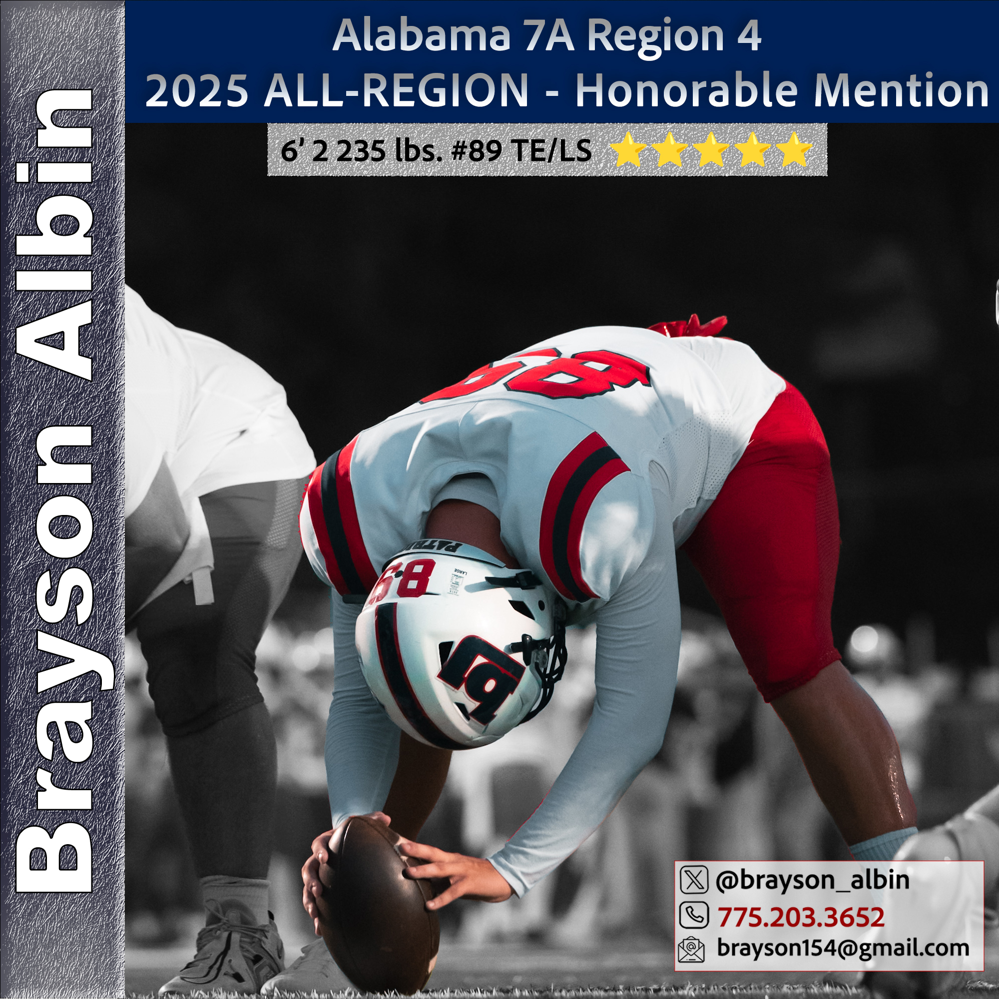 Alabam 7A All-Region Honorable Mention