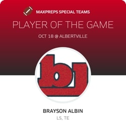 Max Preps Specialist of the Game