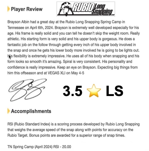 Max Preps Specialist of the Game